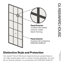 Panneau de douche simple 40 po x 78 po Esprit Monture