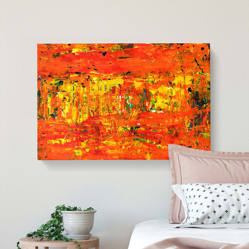 Abstract Art Painting Vol.174 by S.Johnson - Wrapped Canvas Painting, 50cm H x 76cm W x 3cm D