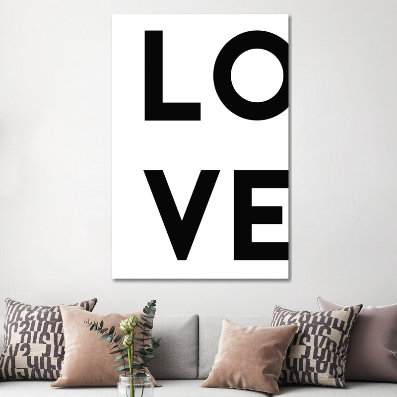 Love by Mirano - Print on Canvas, 152.4cm H x 101.6cm W x 3.81cm D, Wrapped Canvas