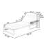 Structure de chaise longue d'extérieur inclinable avec coussin à 4 plis, crème, blanc et teck