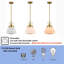Luminaire suspendu industriel en verre laiteux