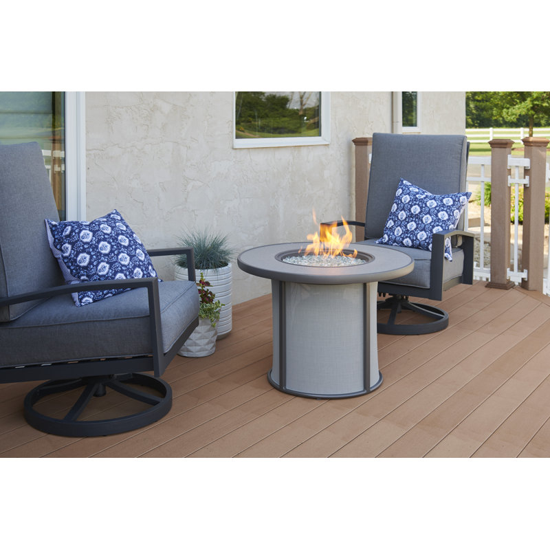 Table de foyer au gaz Grey Stonefire