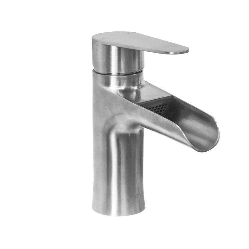 Robinet pour salle de bain à un trou à bec ouvert megan