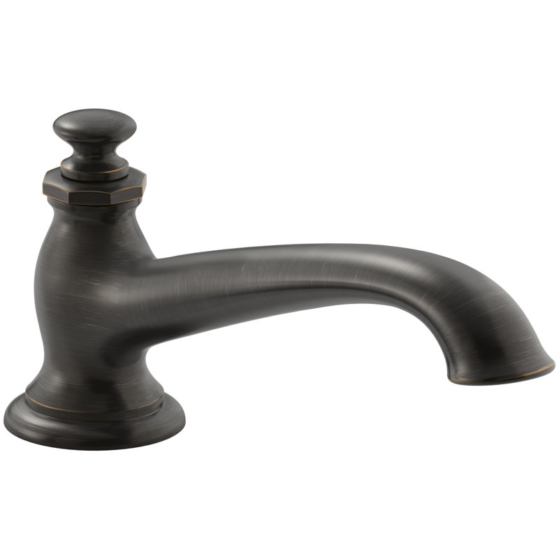 Artifacts Deck Mounted Roman Tub Faucet with Flare Design, Oil Rubbed Bronze