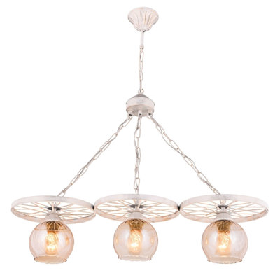 Lustre unique à 3 lumières Sheraden