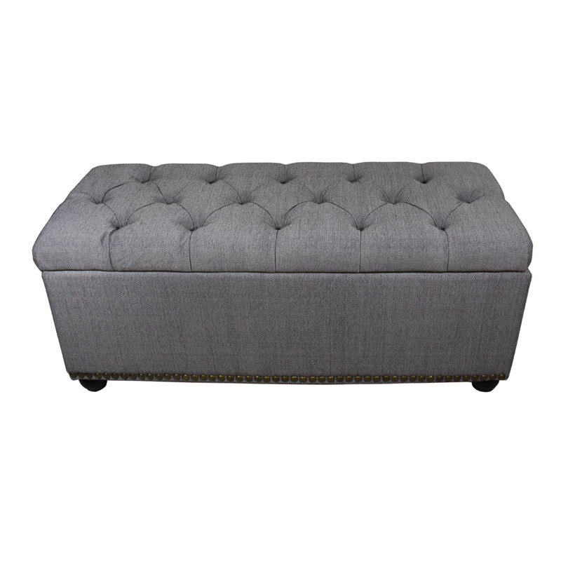 Nowell Polyester Blend Upholstered Storage Bench