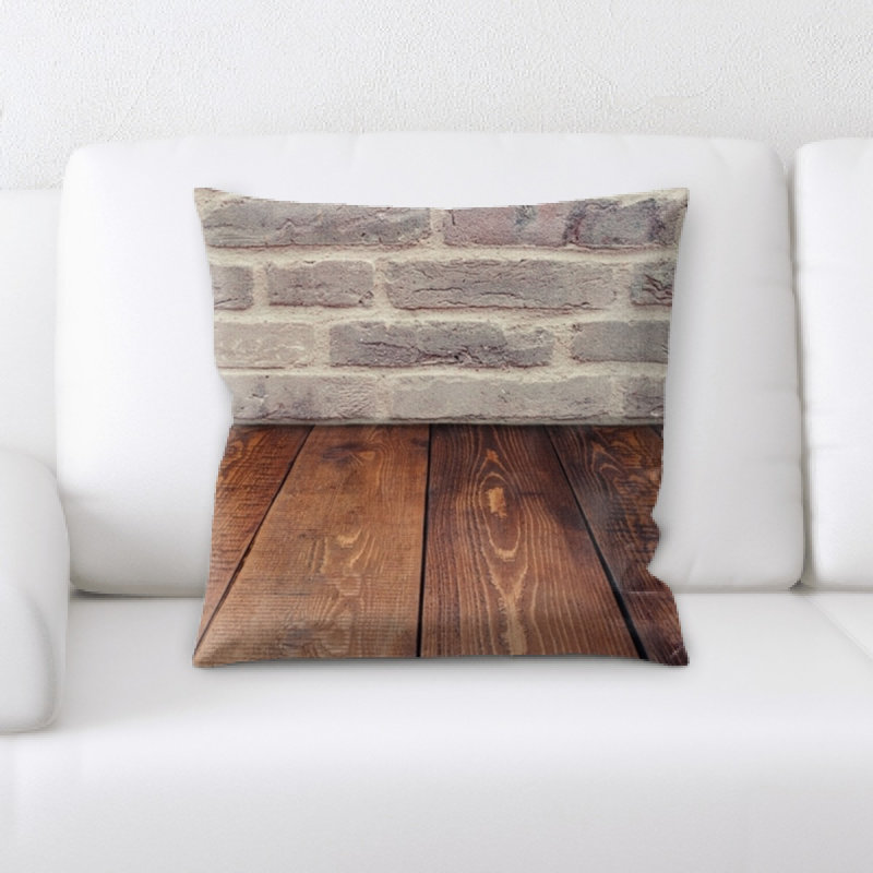 Coussin décoratif briques