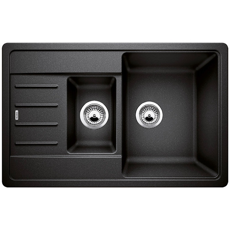 Legra 1.5 Bowl Inset Kitchen Sink, Anthracite