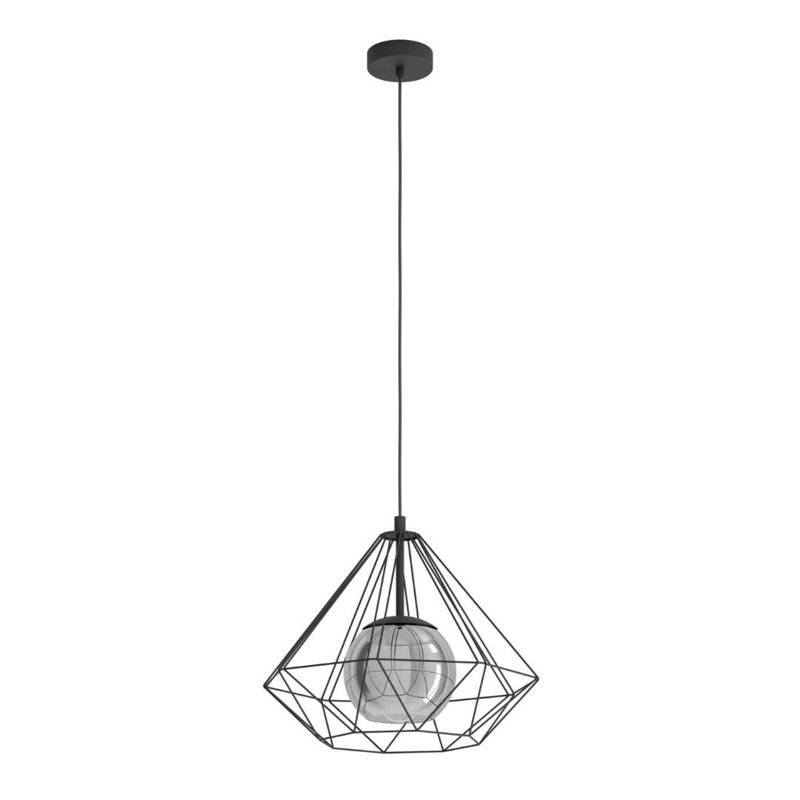 Burton 1 - Light Black Lantern Pendant
