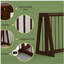 Barrière en bois pour animaux, barrière pour animaux autoportante