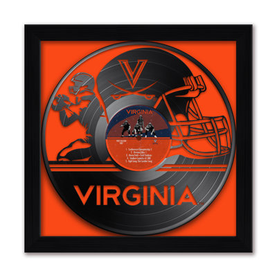 NCAA-CLC VIRGINIA CAVALIERS VINYL RECORD FOOTBALL 13 "X 13" IMPRIMÉ