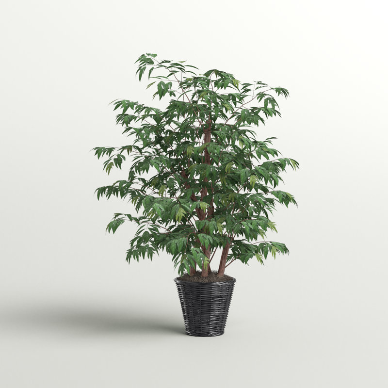 48'' Faux Tree in Wicker/Rattan Basket