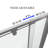 Framed Pivot Shower Door In Chrome With Clear Glass-121697500