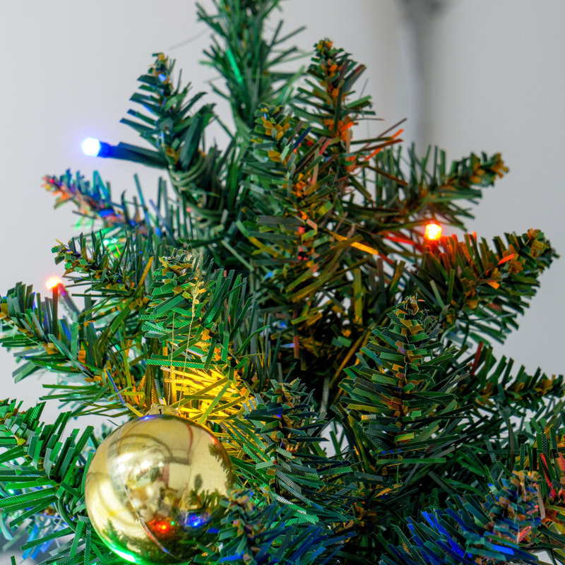 Arbre artificiel de 8 pi avec 250 branches colorées, 668 branches, lueur chaude, lumières de Noël, décoration fascinante,