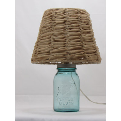 Pot Mason Aqua Quart avec abat-jour teint en thé