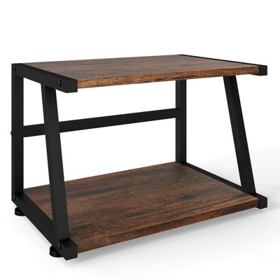 2-Tier Desktop Printer Stand with Storage