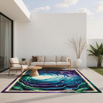 Tapis intérieur et extérieur Cosmic Sprouts