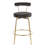 Kayson 25.5" Gold Swivel Upholstered Counter Stools-1129021417