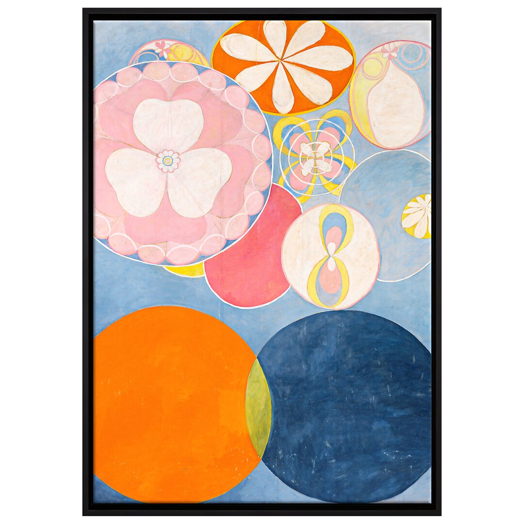 Gerahmtes Leinwandbild Kunstdruck Die zehn Größten von Hilma Af Klint