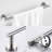 Sus304 Stainless Steel Bathroom Hardware 3, Brushed Nickel, Strong Bath Shower Fixtures (Robe Hook, Toilet Paper Holder, Towel Bar Components (Toilet Bar, Robe Hook-43091247