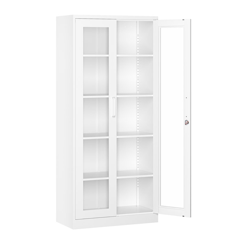 Armoire de rangement à 5 tablettes Kizzi, Blanc