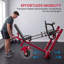 Machine à presser les jambes réglable avec roues et bloc de mollets pour la gymnastique à domicile
