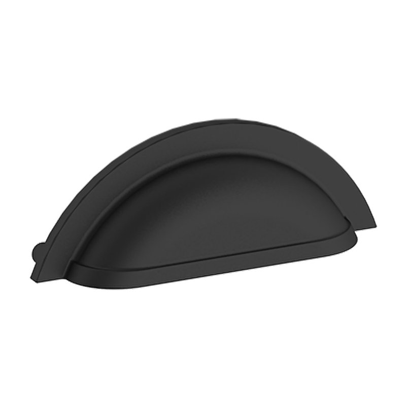 4424 Cup Pull, Satin Black