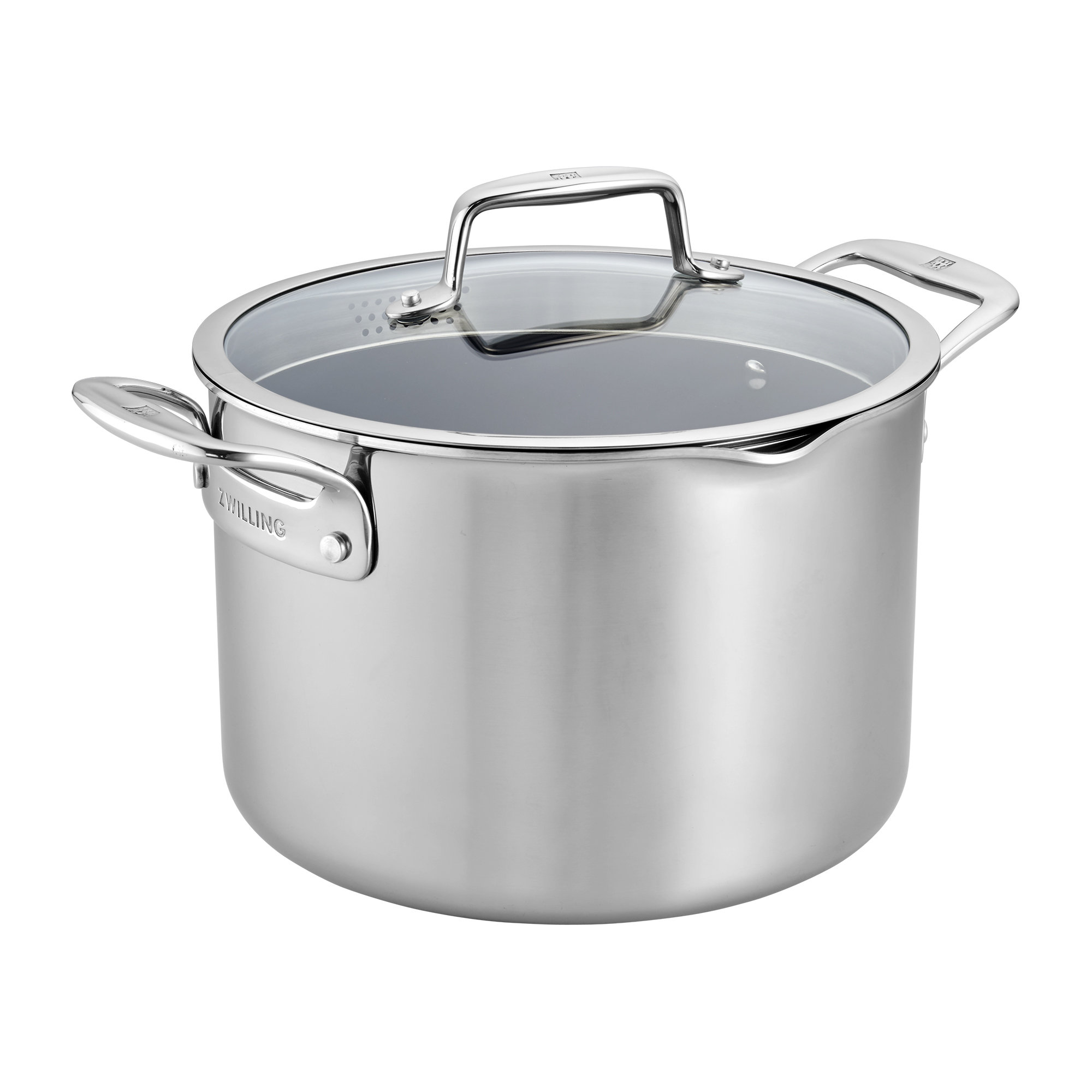 ZWILLING Clad CFX 8-qt Stainless Steel Ceramic Nonstick Stock Pot
