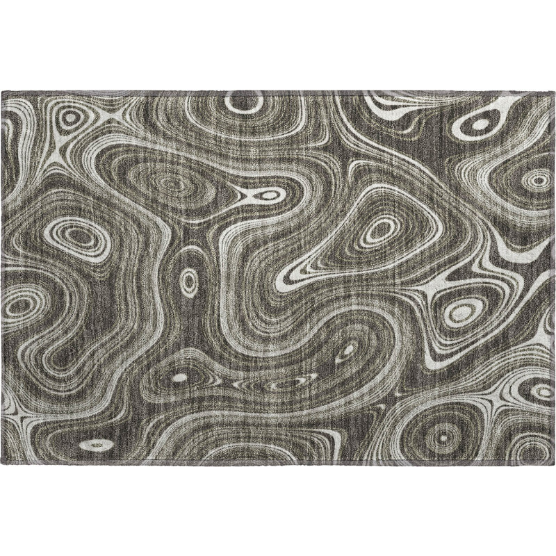 Premium Machine Washable Mayfield AMF2097 Geometric Rug, Ivory, 10' x 14'