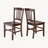 Grant Walnut Solid Wood Slat-back Side Chair Set, 34.41'' H X 16.98'' W X 16'' D