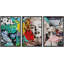 Urban High Contrast Marilyn Monroe Portrait Graffiti & Street Art People Pop Art coloré 3 pièces-92414313-92414312-119598427