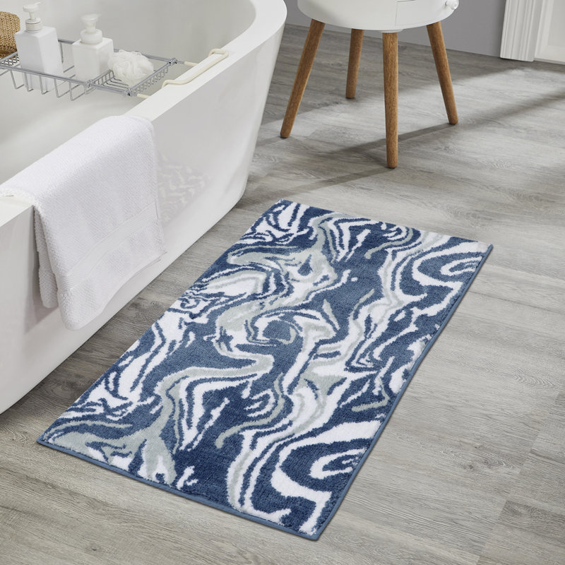 Marbella Bathrug, 40" L x 24" W, Blue