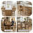 Cledia 21" Wide Rustic Farmhouse Style Solid Wood Ratten Seat Counter Stool