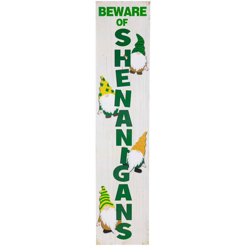 Décoration murale Beware of Shenanigans St. Patricks Day