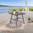 Rectangular Metal Outdoor Side Table , 25.2'' in. W 25.2'' in. D