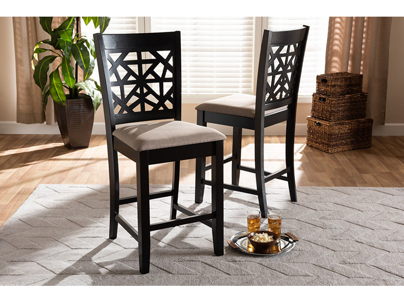 Tabouret de comptoir 25 po Bloomingdale, Polyester beige