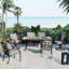 Patio Dining Armchair with Cushion