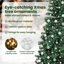 vidaXL Artificial Pre-lit Christmas Tree Green PVC and Metal-1155090642