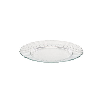 Cristal Glass Salad Plates, Clear