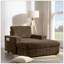 Méridienne surdimensionnée de 42 pouces avec repose-pieds, accoudoirs, porte-gobelets et canapé-lit convertible pour plus de confort et de style-634505470