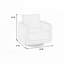 Fauteuil d'appoint pivotant en tissu Boucle-207165185