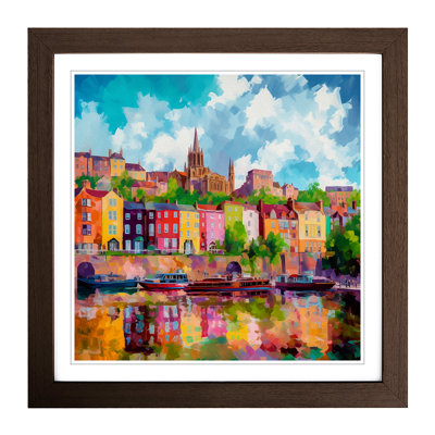 City Of Bristol Neo-Impressionism - Framed Print