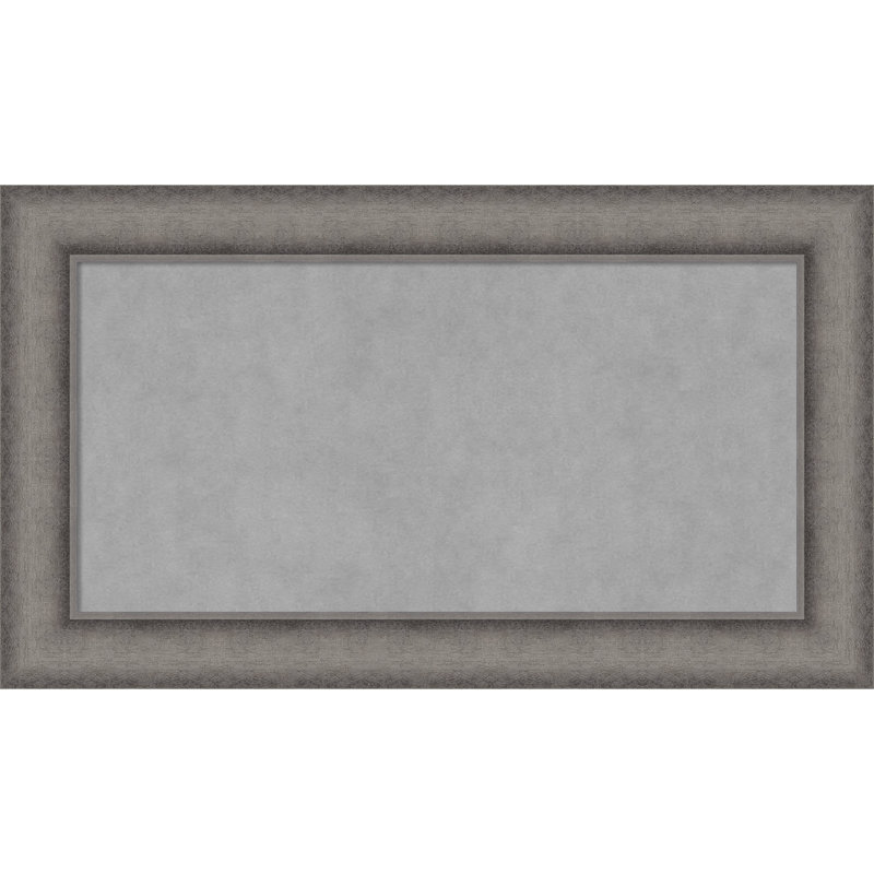Tableau magnétique encadré en béton bruni Keeton, 16" H x 28" W
