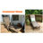 Adonna 59.84"  Outdoor Patio Aluminum Long Reclining Single Chaise Lounge Chairs Set-867826875