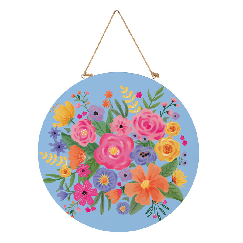 Décoration de porte Bunny Blooms Spring Blossom, 18 po