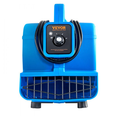 Stellweilan Tessberg Floor Blower 1360 RPM 600 CFM Air Mover with 4 Blowing Angles 3-Speeds