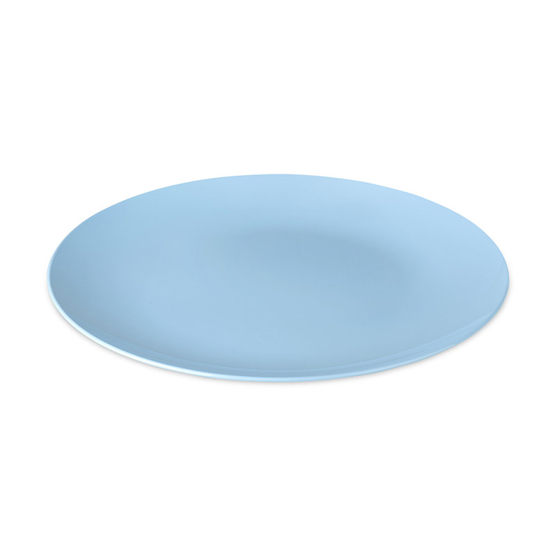 Koziol Nora Plate S, dessert plate, plastic, 21cm, Blue / White / Grey