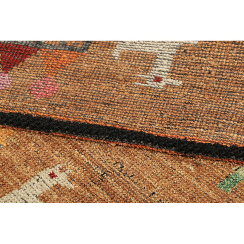 Burano Handmade Kilim Wool Geometric Area Rug, Rectangle 5' x 8'