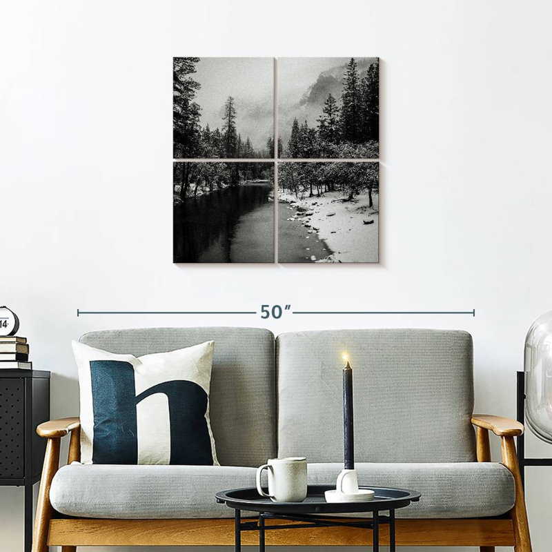 Monochromatic Merced River, 26" H x 26" W
