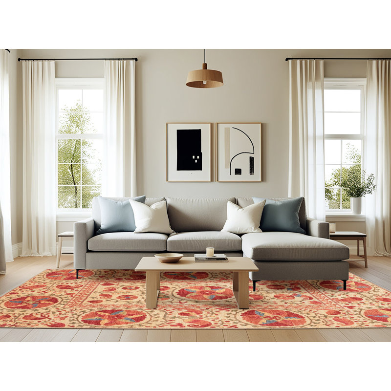 Abstract Indoor Rug, Rectangle 6' x 9'